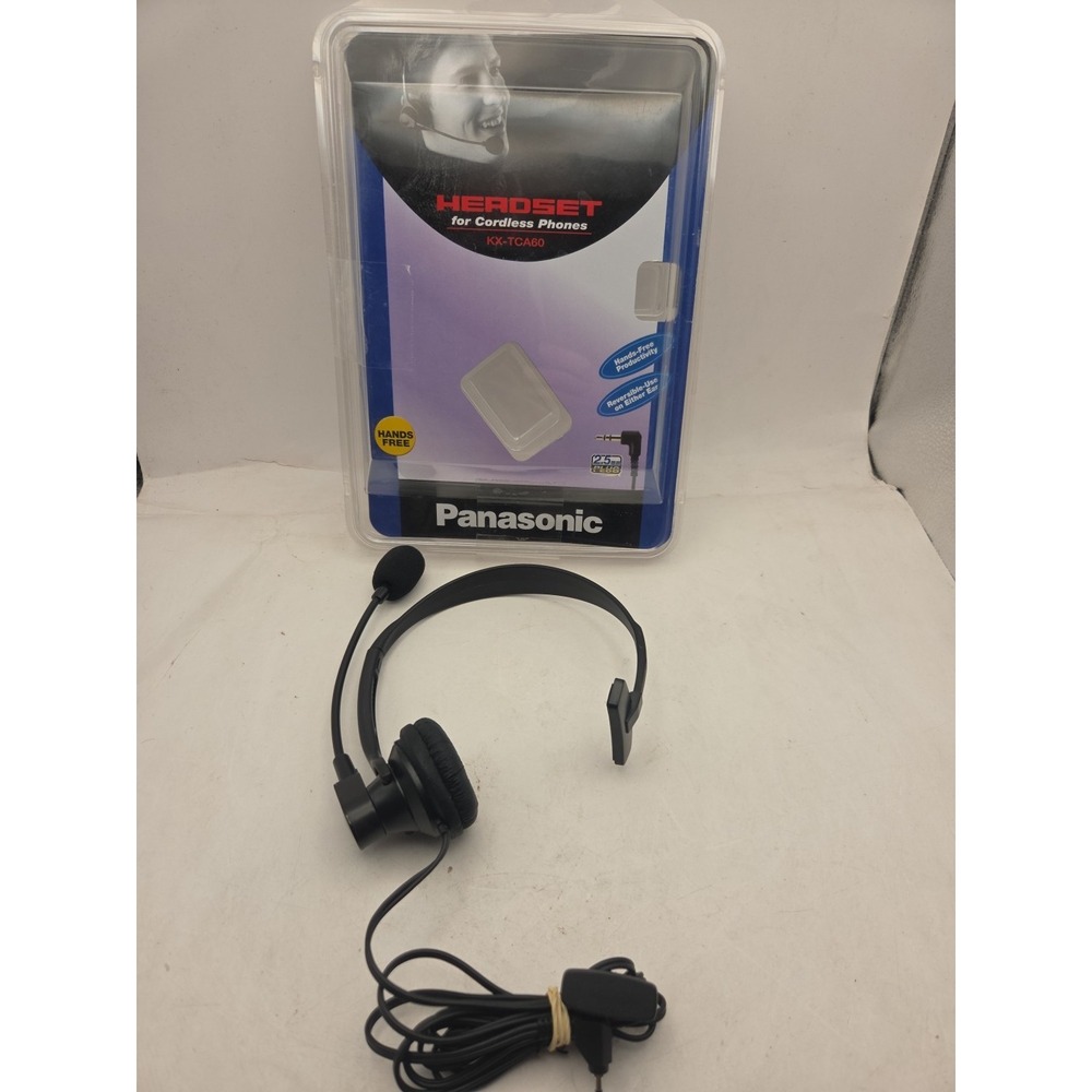 Panasonic KX-TCA60 Hands-Free Headset for Cordless Phones with 2.5mm Plug New